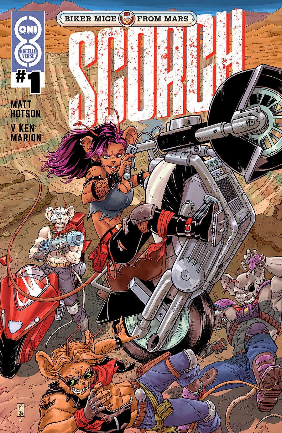 Biker Mice From Mars Scorch #1 Cover C Variant AJ Jothikumar Cover
