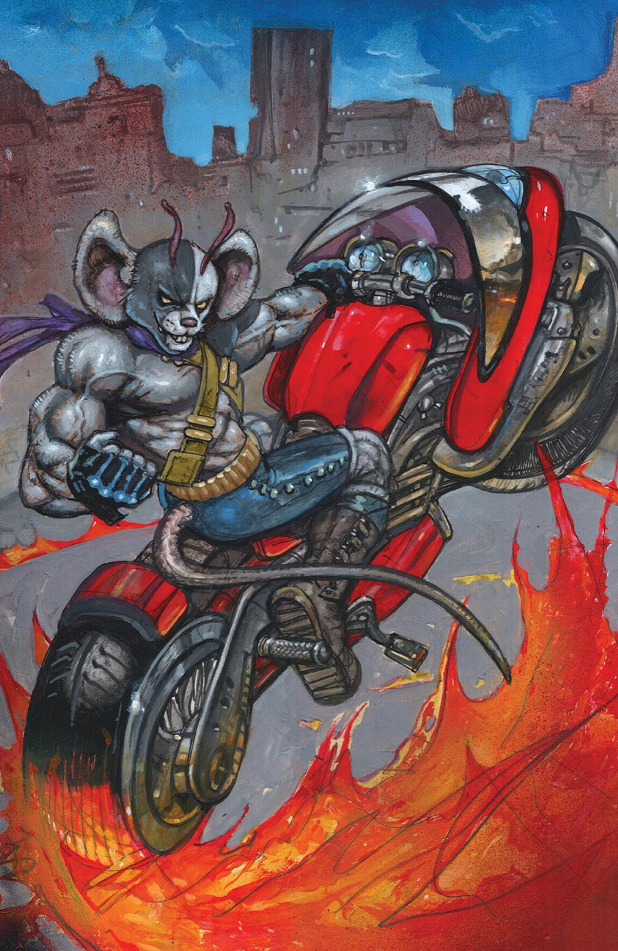 Biker Mice From Mars Scorch #1 Cover G Incentive Simon Bisley Virgin Variant Cover