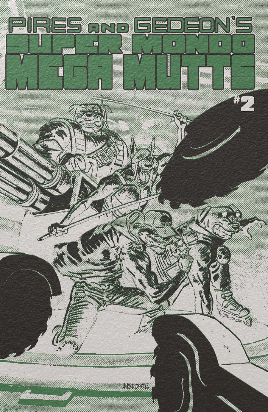 Super Mondo Mega Mutts #2 Cover E Variant Alex Diotto Foil Cover