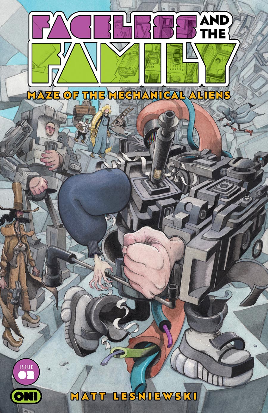 Faceless And The Family Maze Of The Mechanical Aliens #2 Cover B Variant Farel Dalrymple Cover