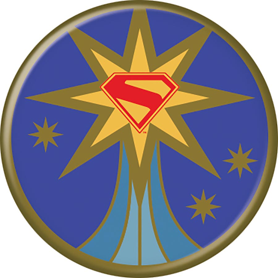 DC Comics 1.25-Inch Button Supergirl 2026 - Logo In Gold Star (BOY80291)
