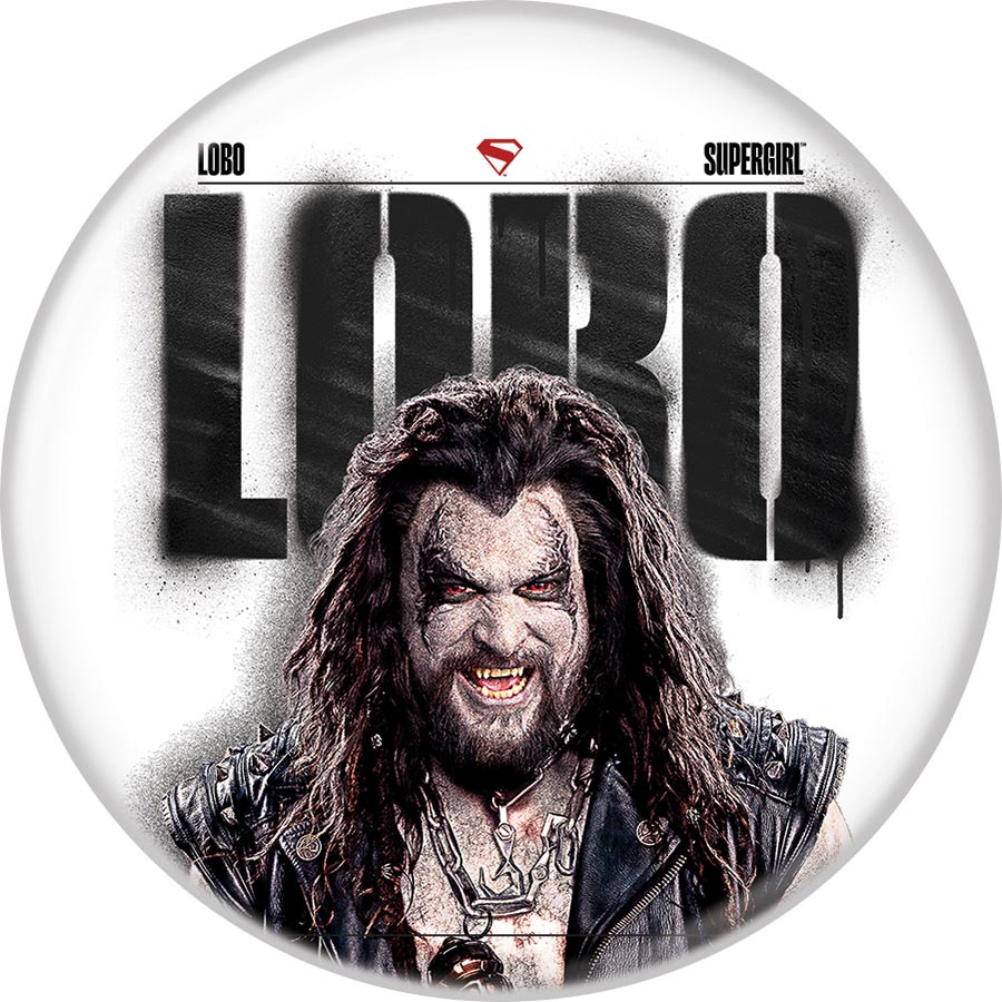 DC Comics 3-Inch Button Supergirl 2026 - Lobo On White (BOY99243)