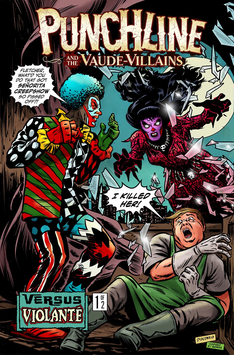 Punchline And The Vaude-Villains vs Violante #1 Cover B Variant Nik Poliwko Cover
