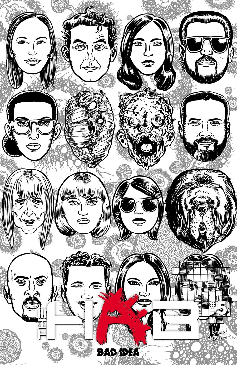 The Hab #5 Cover C Variant David Lapham Outbreak Skulls Cover