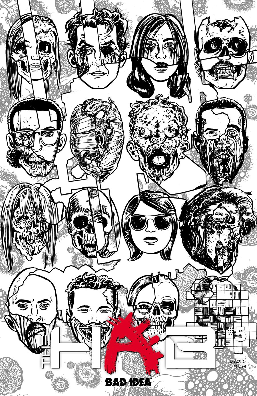The Hab #5 Cover D Variant David Lapham Infected Skulls Cover