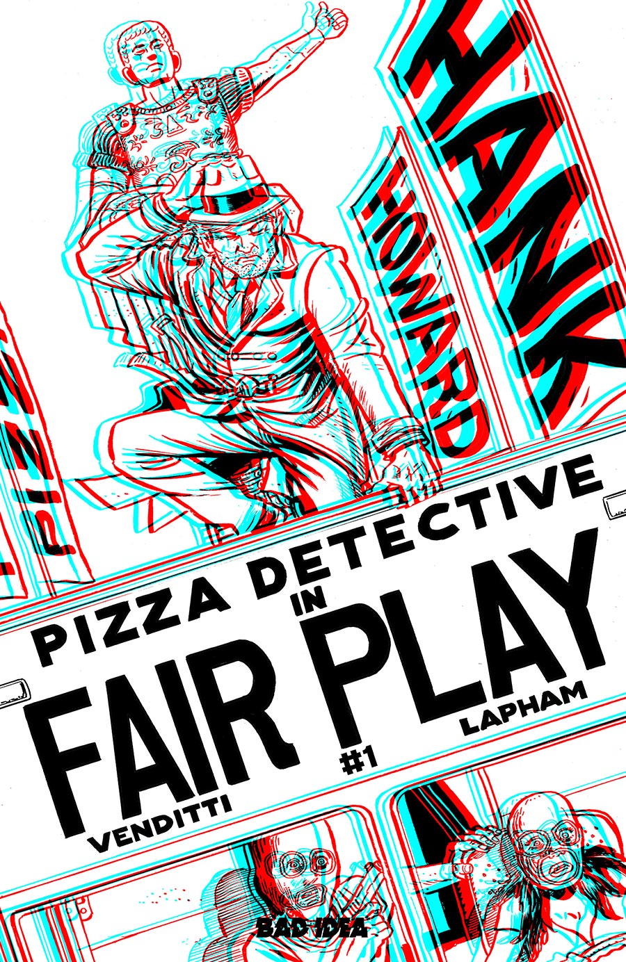 Hank Howard Pizza Detective The Fair Play #1 (One Shot) Cover E Incentive David Lapham 3D Edition