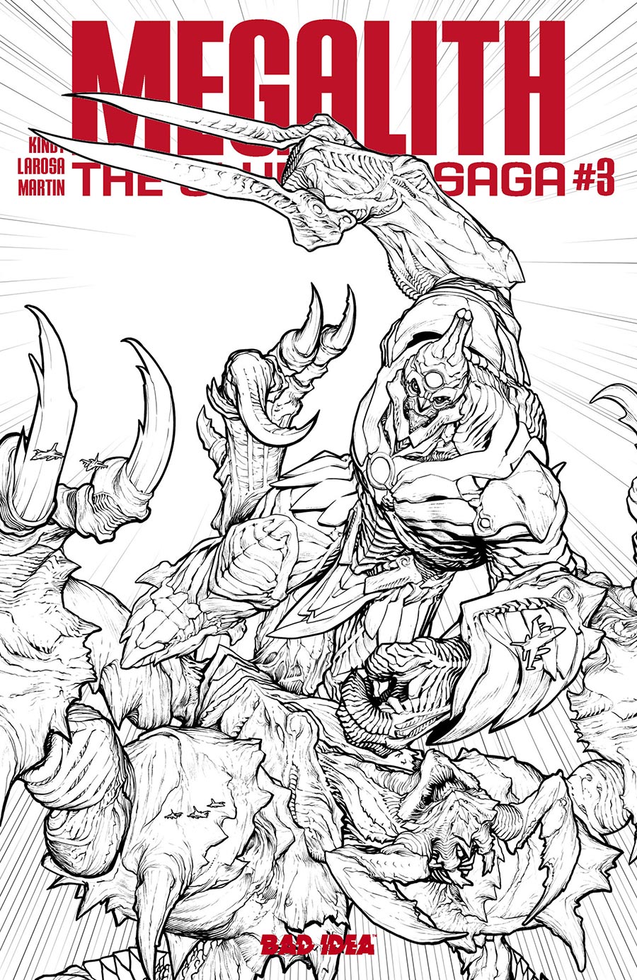 Olympus Saga Megalith #3 Cover E Incentive Brandon Peterson Black & White Cover