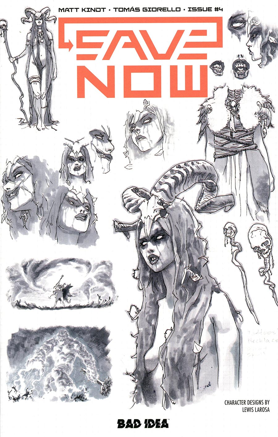 Save Now #4 Cover C Incentive Lewis LaRosa Character Design Variant Cover