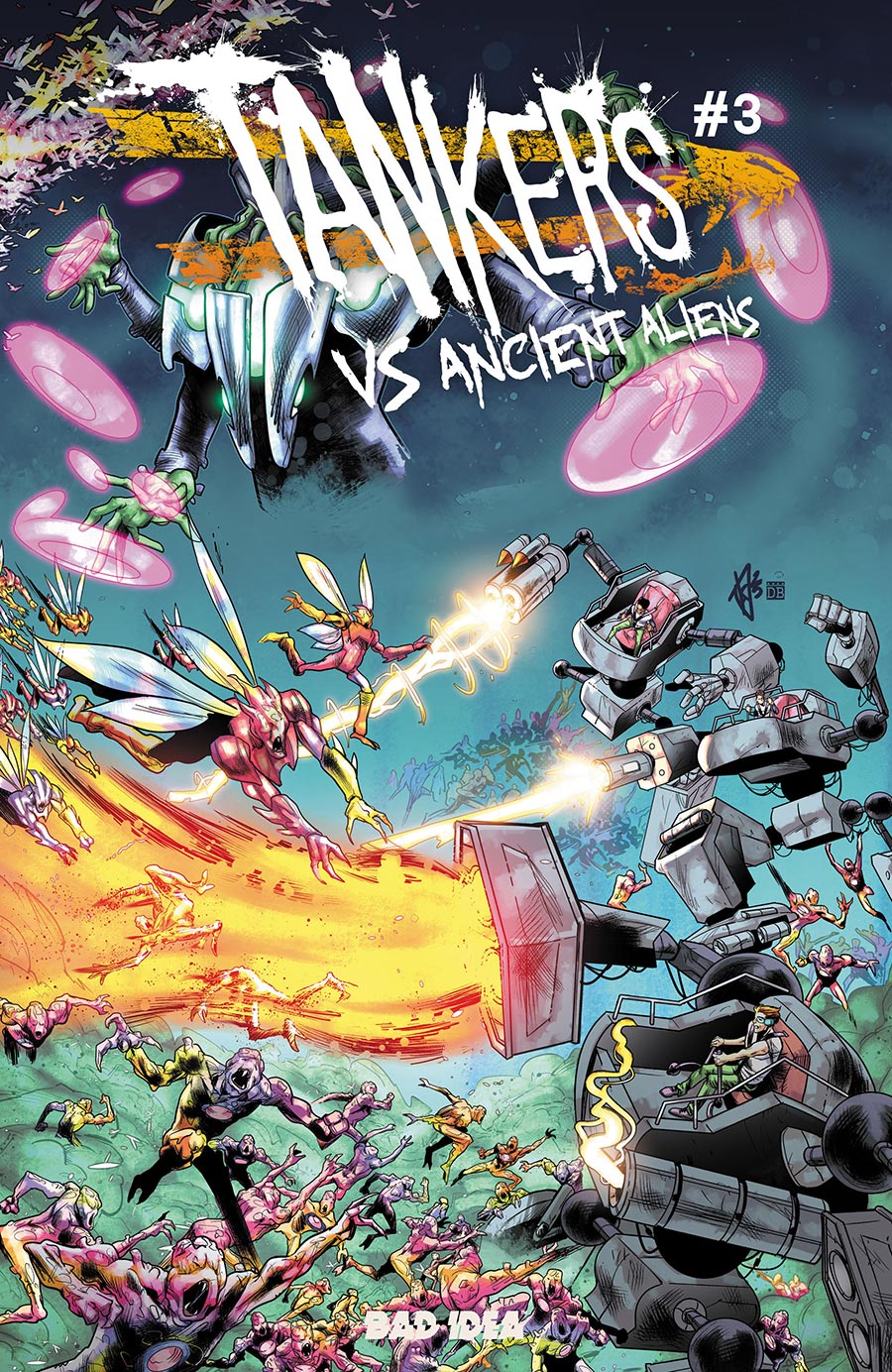 Tankers vs Ancient Aliens #3 Cover A Regular Frederica Mancin Cover