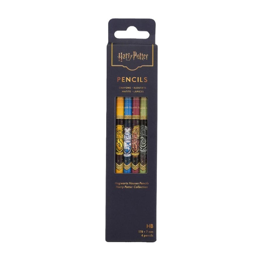 Harry Potter Collection Pencils 4-Pack - Hogwarts Houses