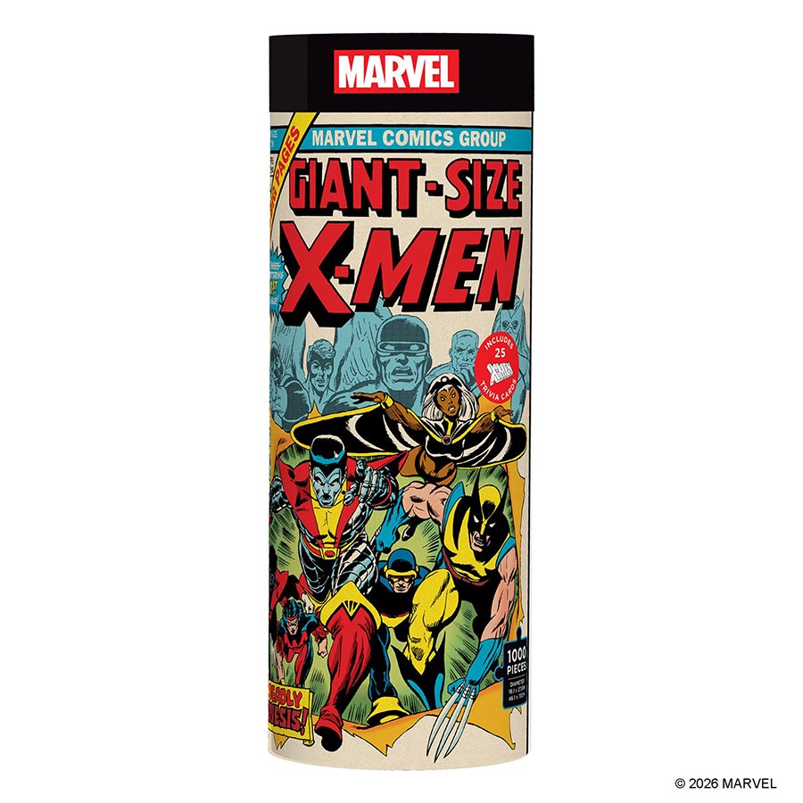Marvel X-Men Jigsaw Puzzle And Trivia (1000-Piece)