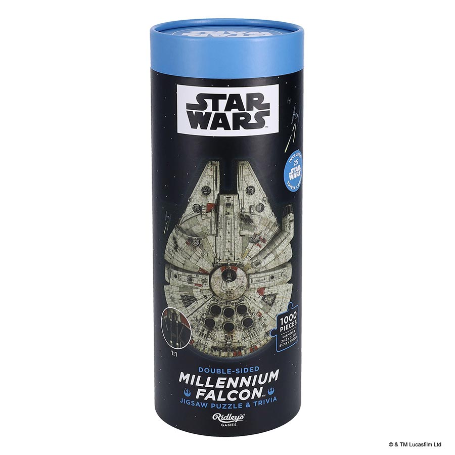 Star Wars Millennium Falcon Jigsaw Puzzle And Trivia (1000-Piece)