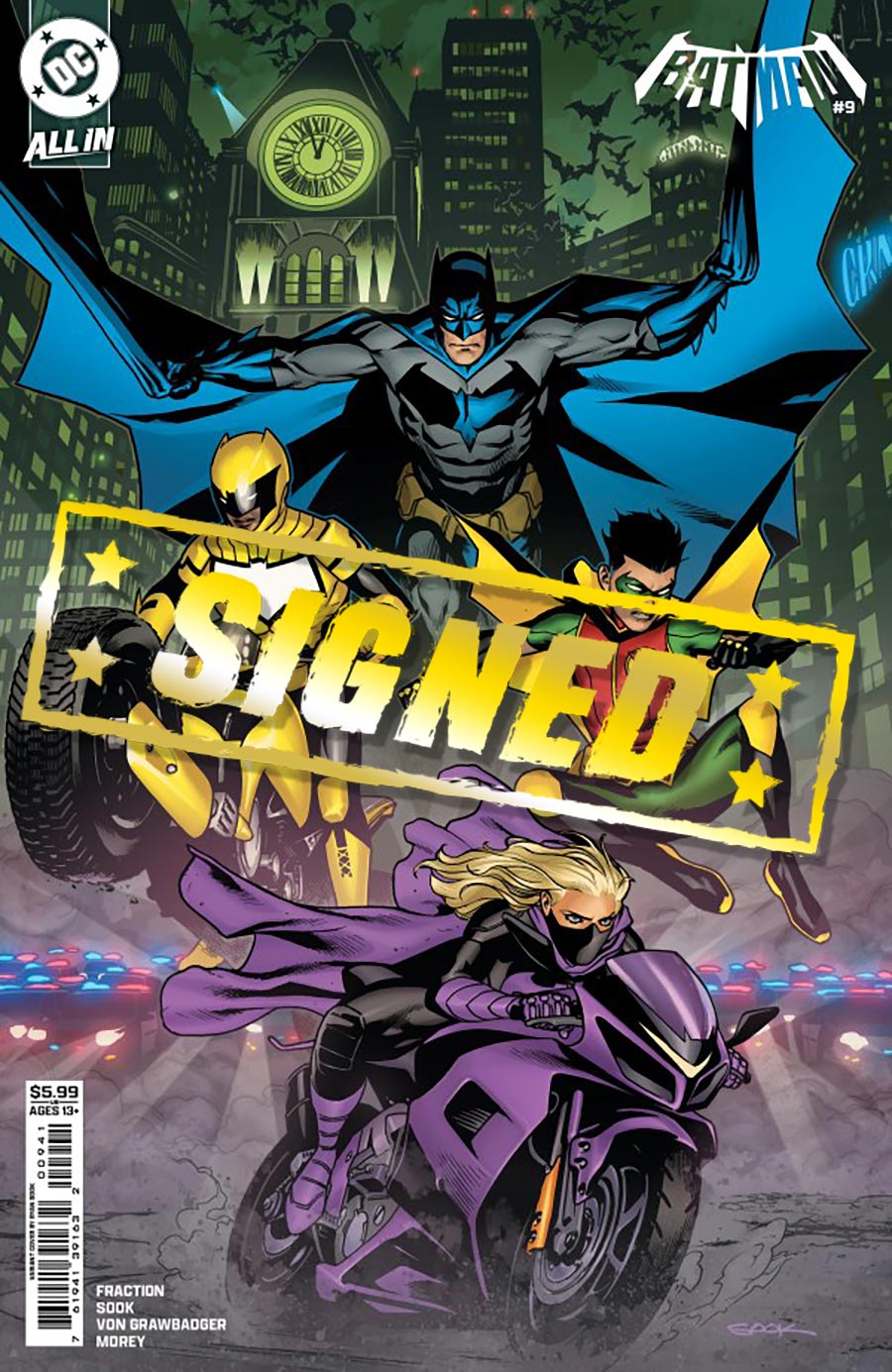 Batman Vol 4 #9 Cover I DF Variant Cover Signed By Ryan Sook