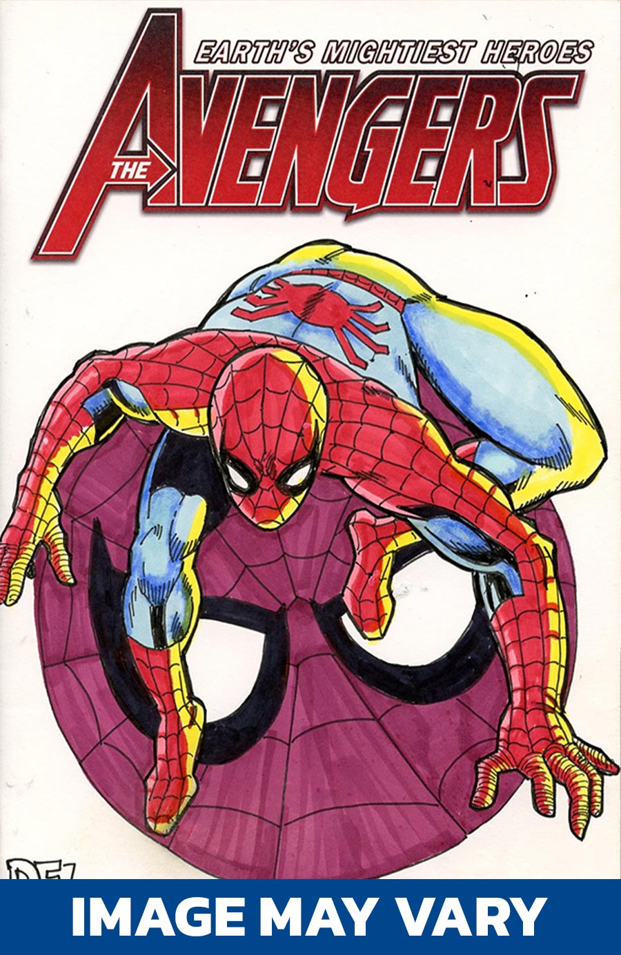 Marvel Comics Commissioned Cover Art Signed & Remarked By Mariano Nicieza & Joe Delbeato With A Spider-Man Hand-Drawn Sketch
