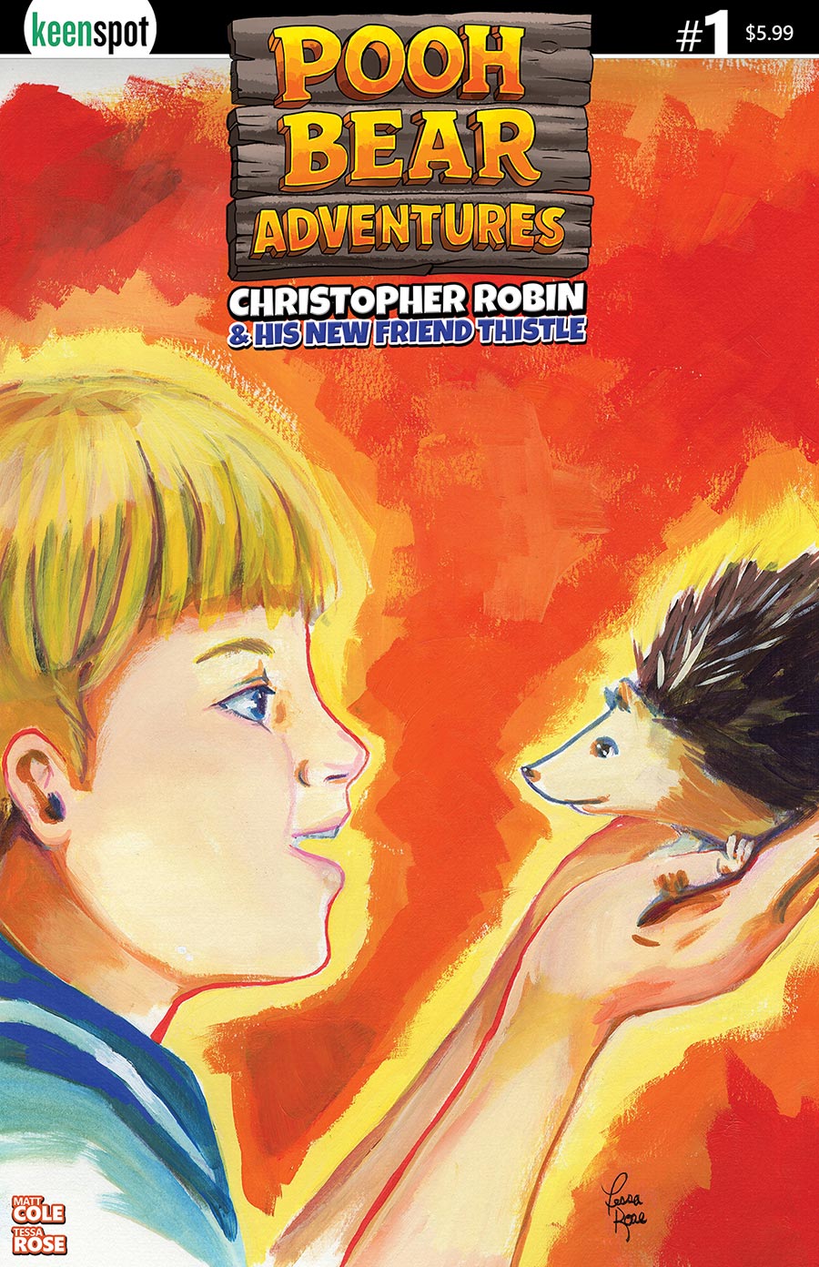 Pooh Bear Adventures Christopher Robin & His New Friend Thistle #1 (One Shot) Cover B Variant Tessa Rose Fast Friends Cover