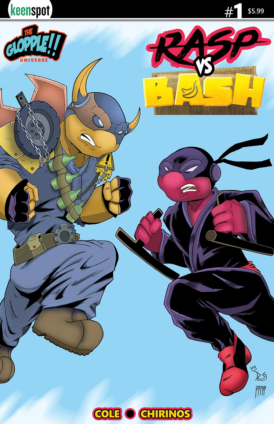 Rasp vs Bash #1 (One Shot) Cover B Variant Danny Givens & Tom Rapka Cover (Glopple Universe)