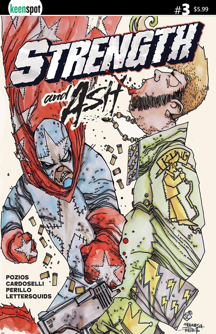 Strength & Ash #3 Cover A Regular Stefano Cardoselli & Francesca Perillo King Of Fighters Cover
