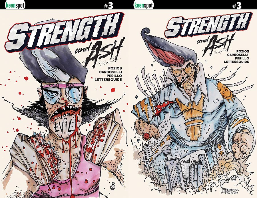 Strength & Ash #3 Cover D Variant Stefano Cardoselli & Francesca Perillo Holofoil Flip Cover
