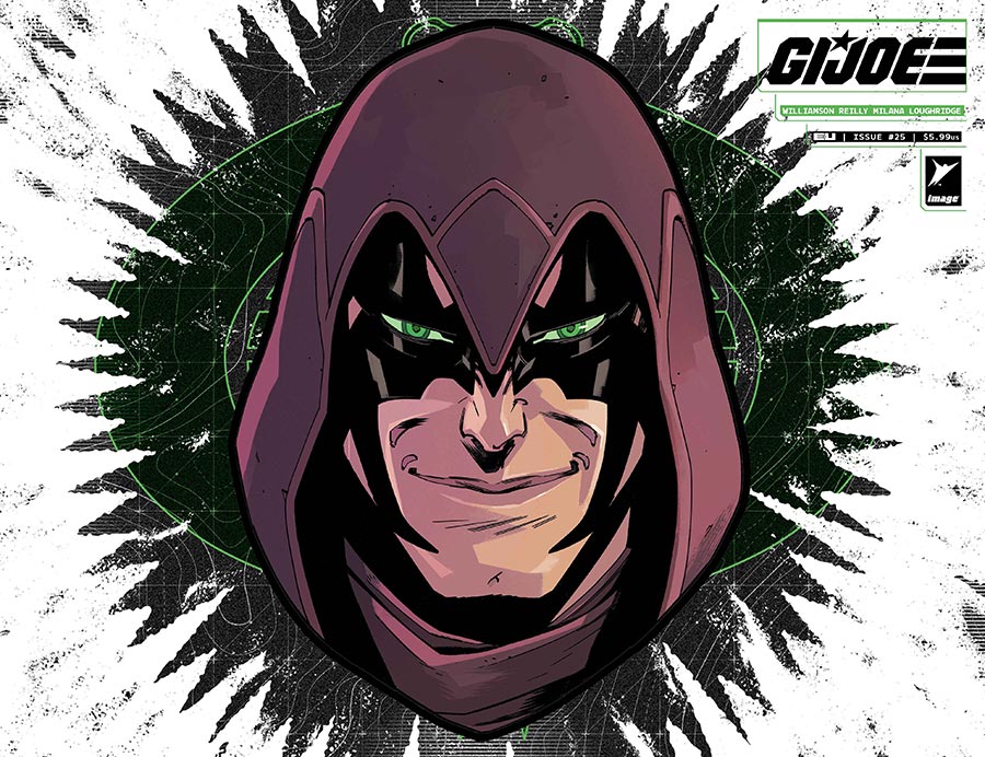 GI Joe Vol 10 #25 Cover J Variant Andrea Milana & Andres Juarez Die-Cut Foil Mask Cover (Energon Universe)