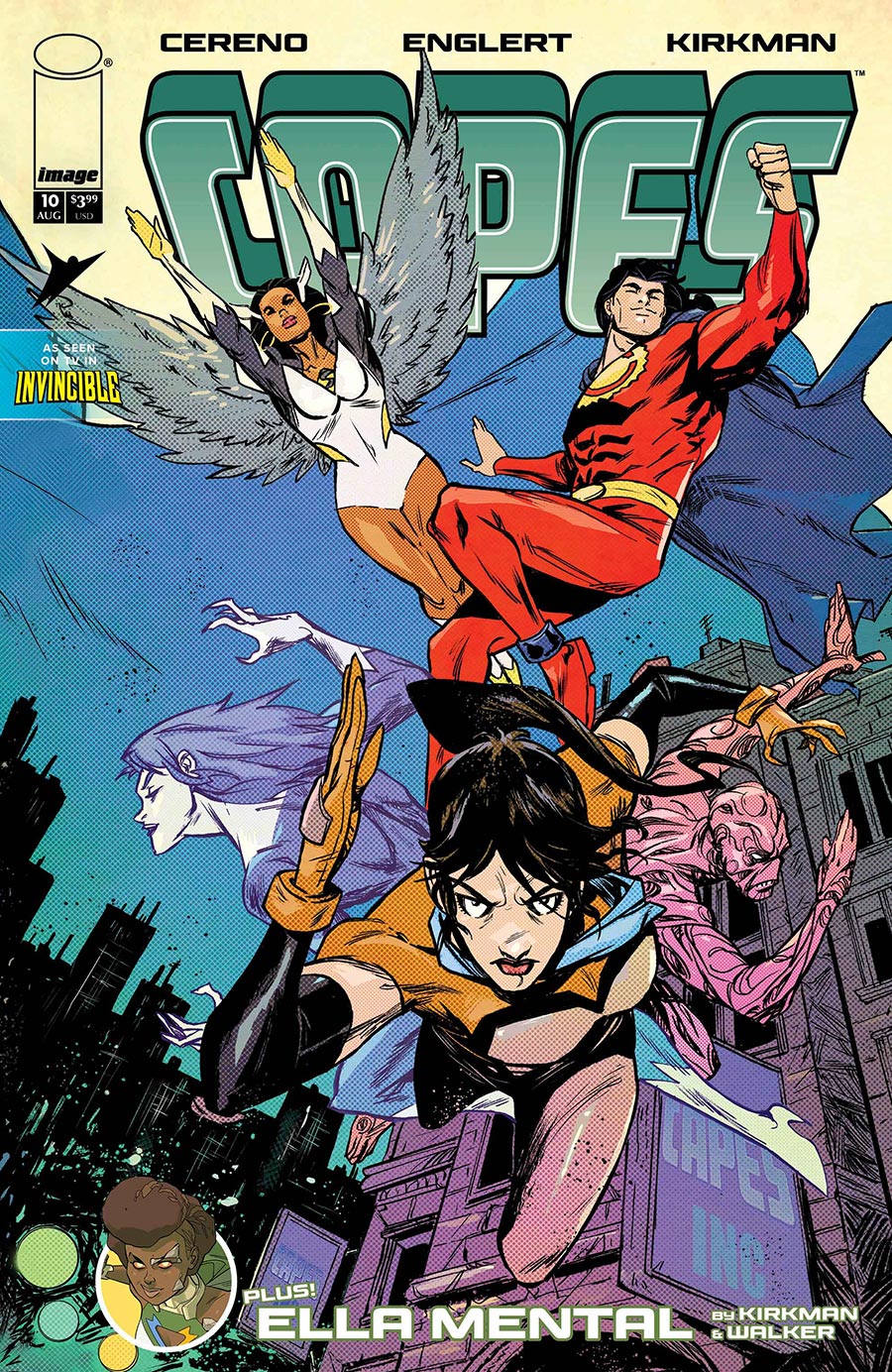 Capes Vol 2 #10 Cover E Variant Sanford Greene Connecting Cover (Invincible Universe)