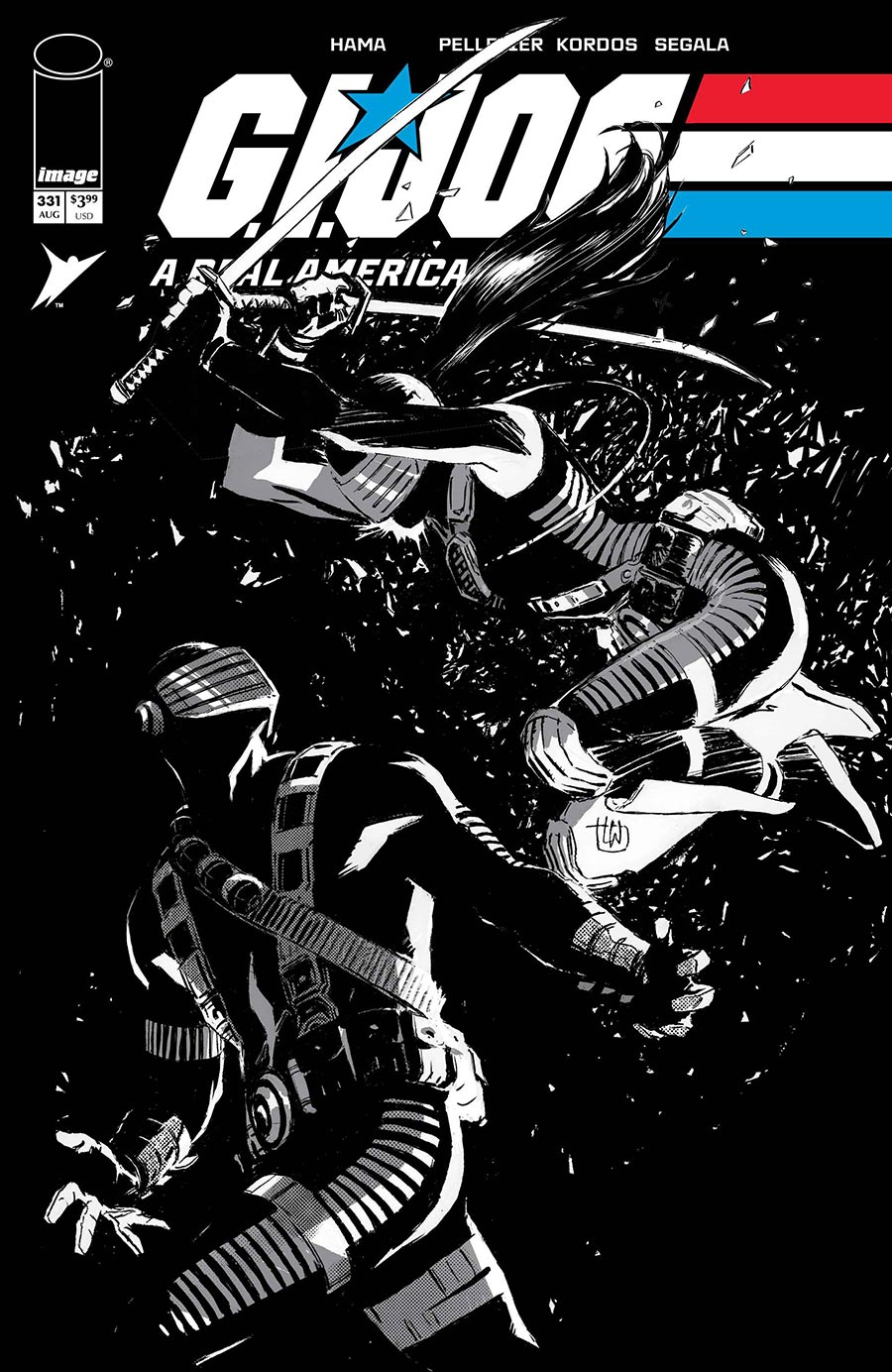 GI Joe A Real American Hero #331 Cover B Variant Lee Weeks Black & White Cover