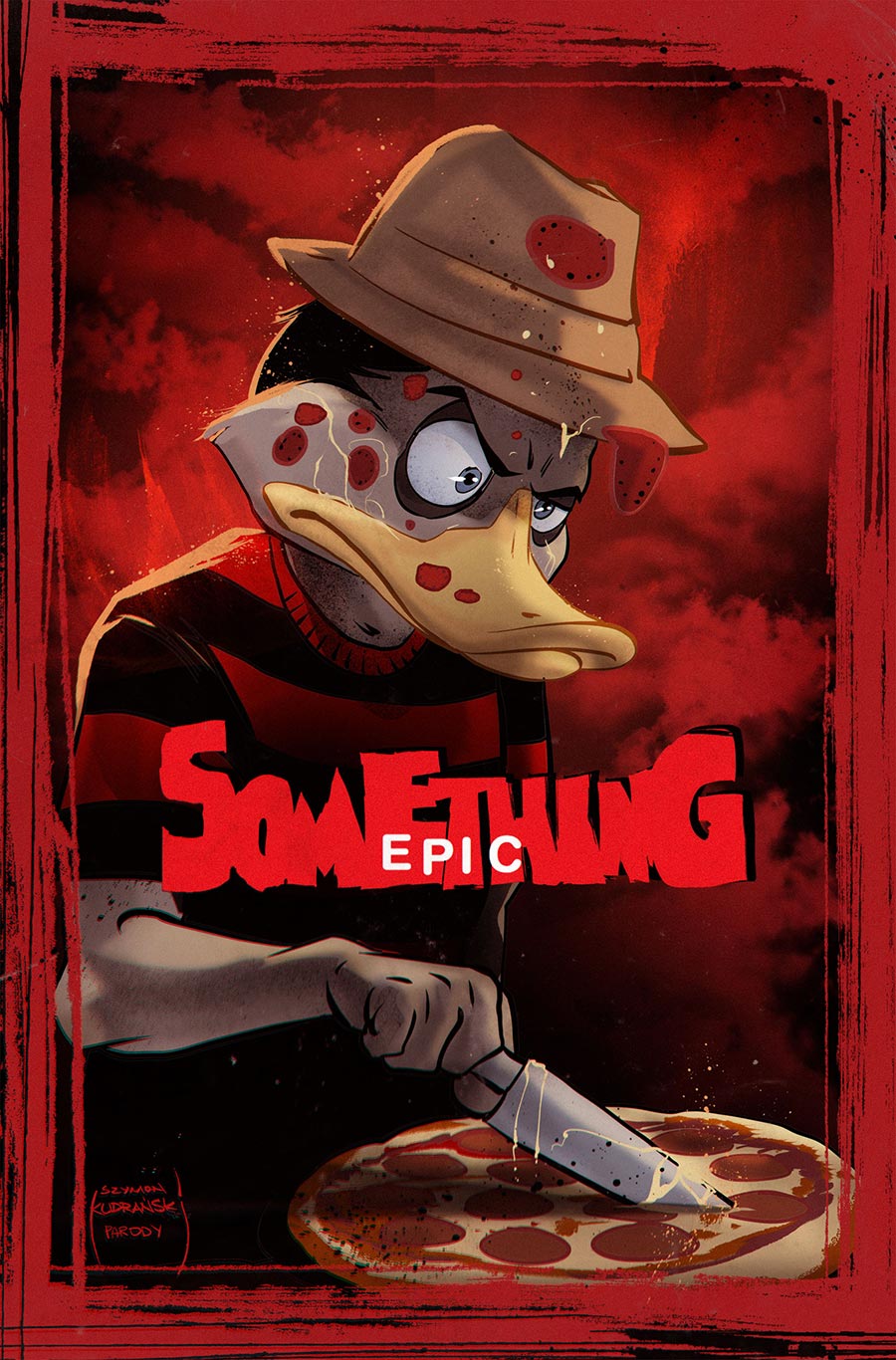 Something Epic #14 Cover B Variant Szymon Kudranski Nightmare On Elm Street Homage Cover