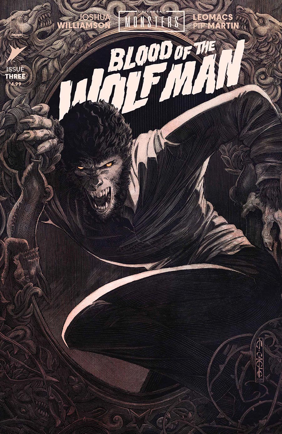 Universal Monsters Blood Of The Wolf Man #3 Cover B Variant Evan Cagle Cover