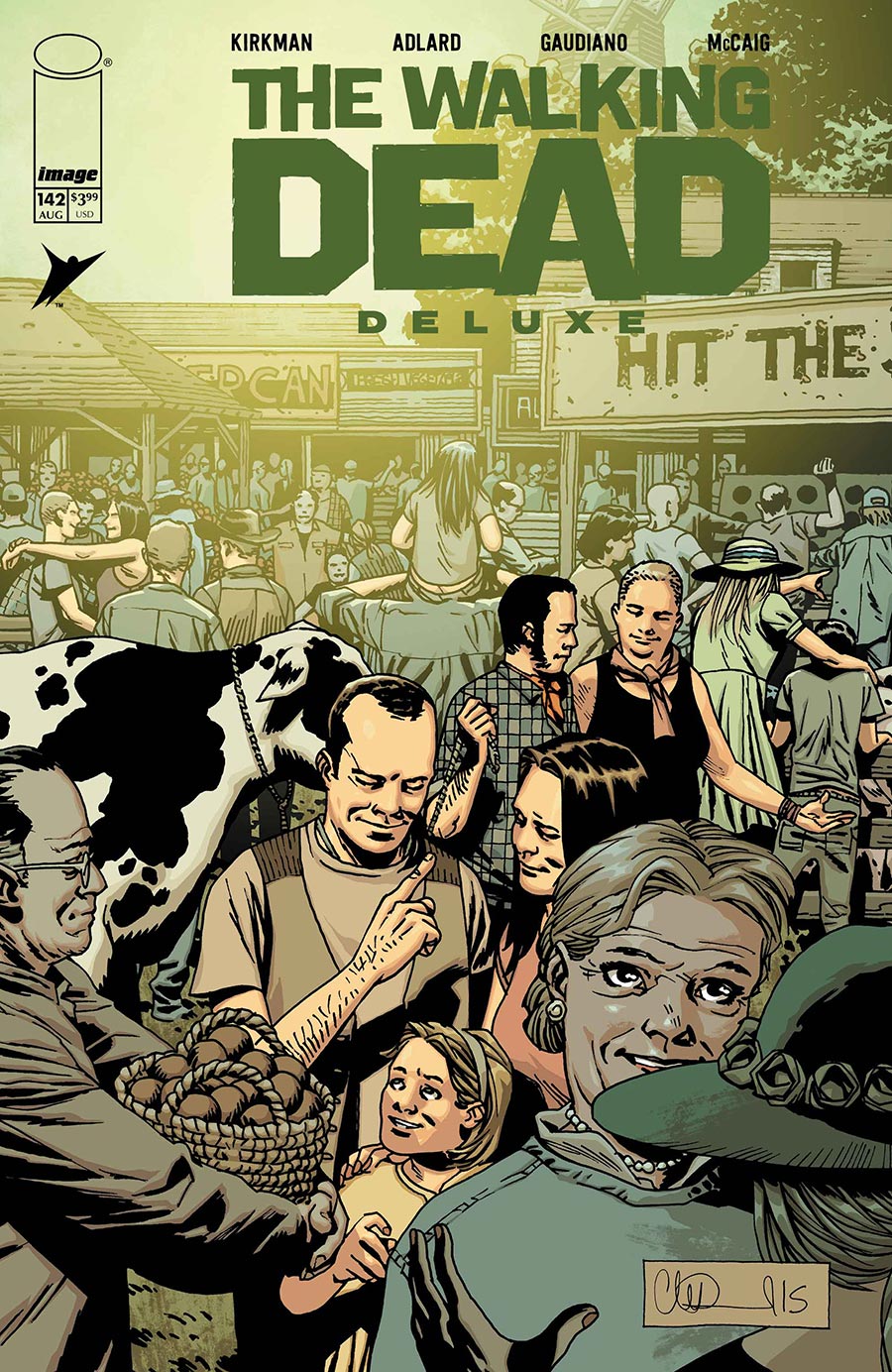 Walking Dead Deluxe #142 Cover B Variant Charlie Adlard & Dave McCaig Cover