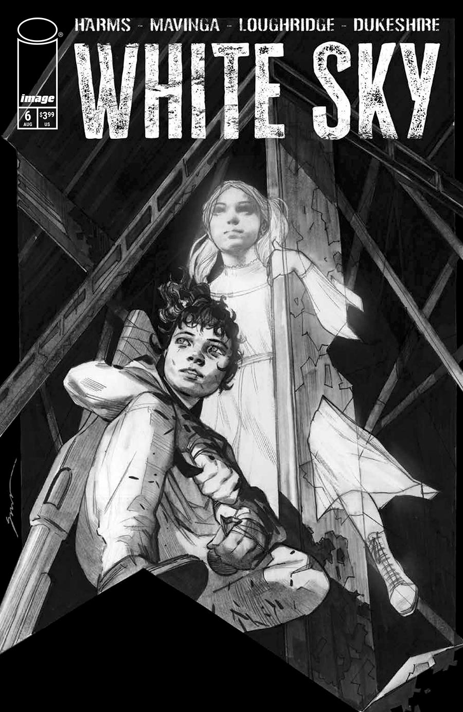 White Sky #6 Cover D Variant Eliza Ivanova Black & White Cover