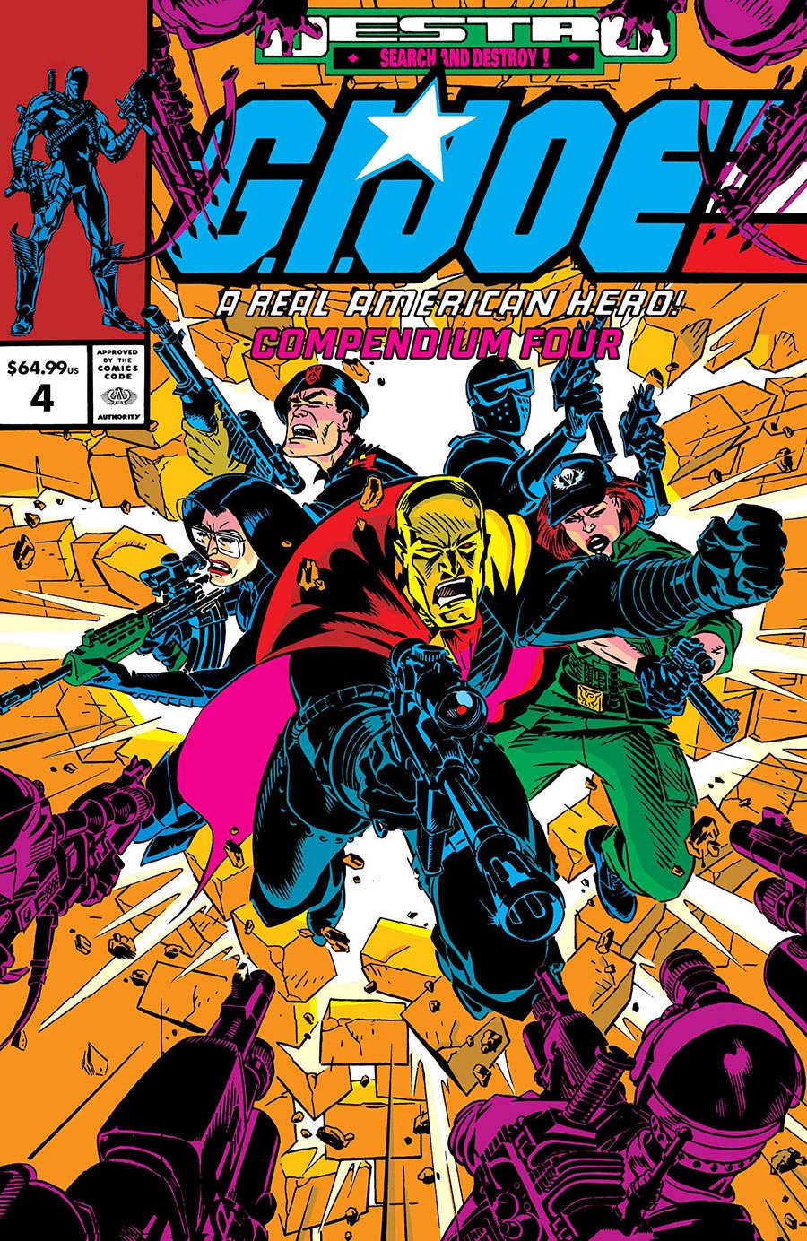 GI Joe A Real American Hero Compendium Vol 4 TP Direct Market Michael Golden Variant Cover