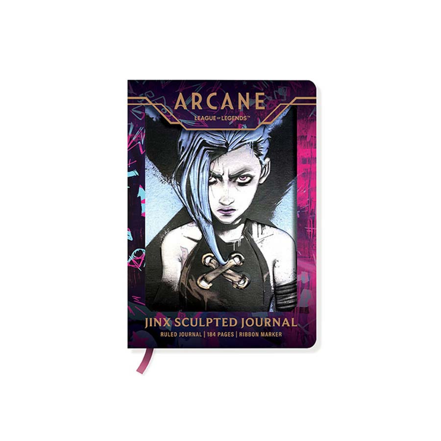 Arcane League Of Legends Sculpted Journal Jinx HC