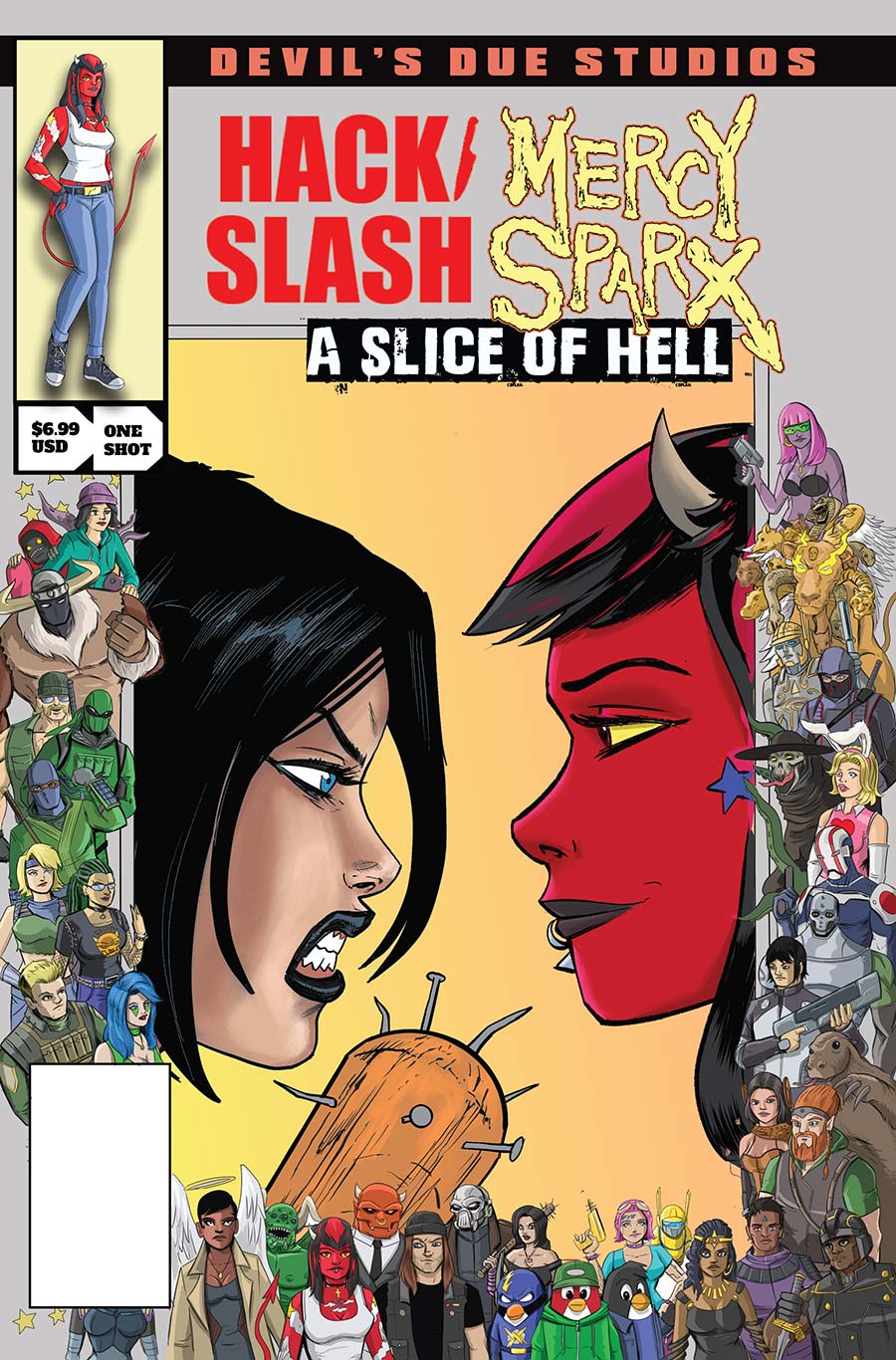 Devils Due Presents Hack Slash Mercy Sparx A Slice Of Hell #1 (One Shot) Cover B Variant Tim Seeley & Josh Blaylock Homage Cover