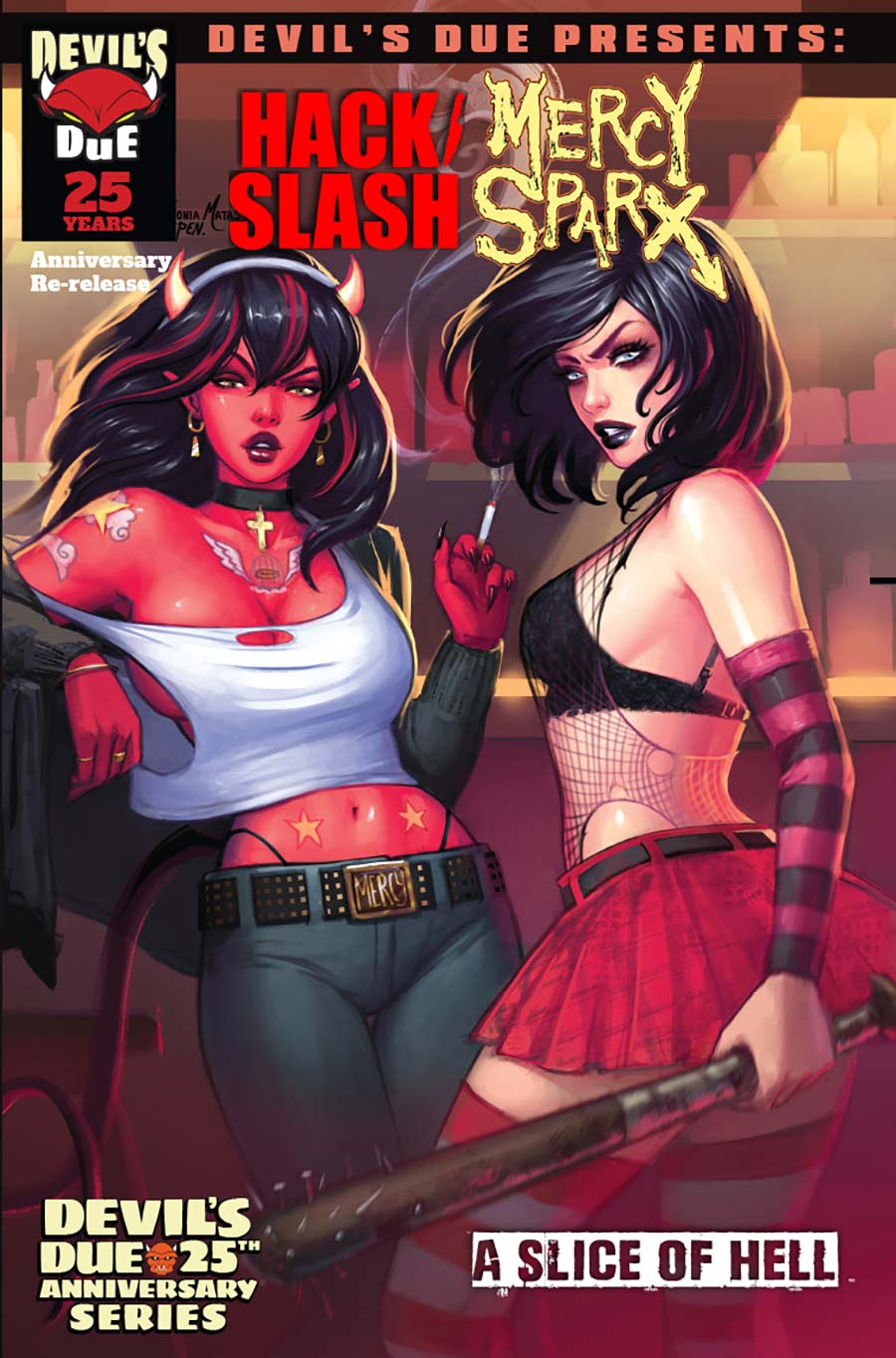 Devils Due Presents Hack Slash Mercy Sparx A Slice Of Hell #1 (One Shot) Cover D Variant Sonia Matas Cover