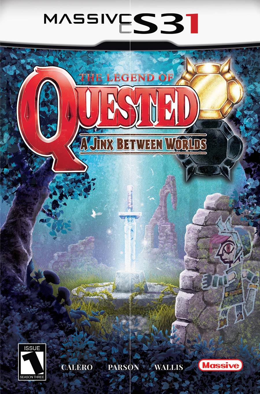 Quested Season 3 #1 Cover C Variant Trevor Richardson Video Game Homage Cover