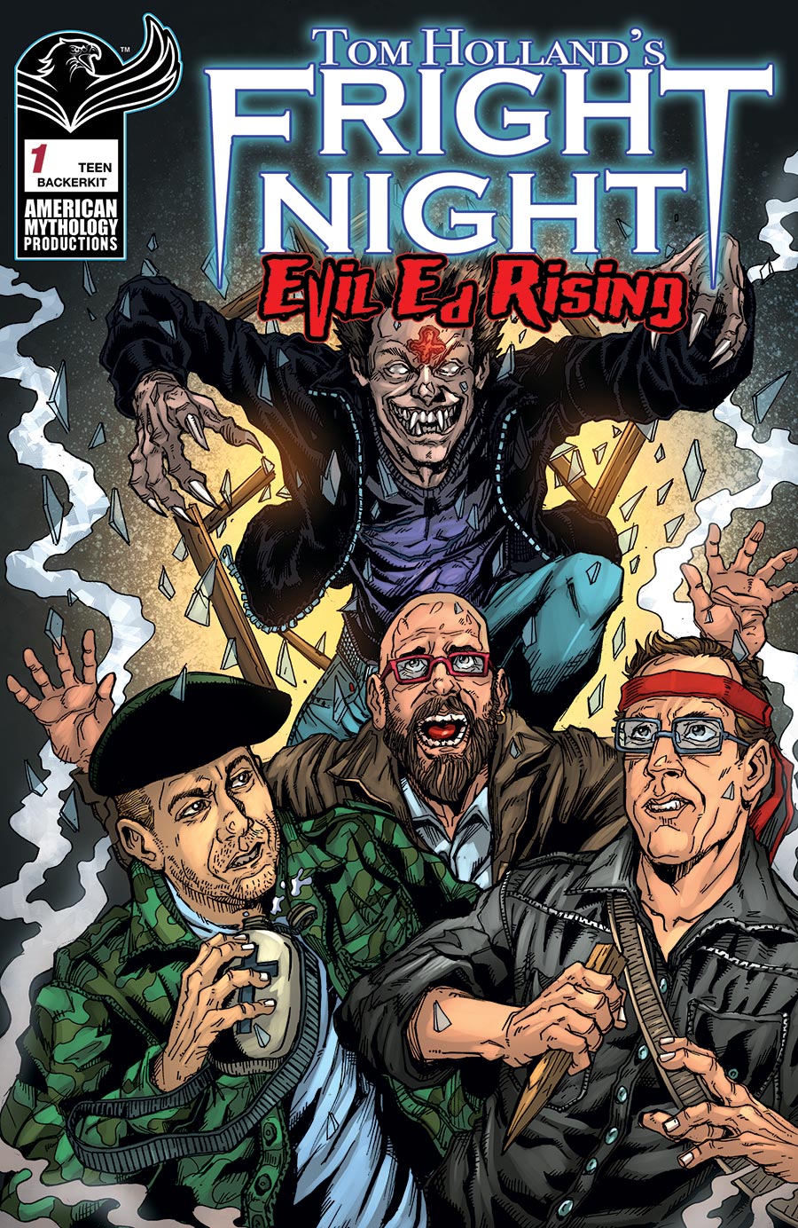 Tom Hollands Fright Night Evil Ed Rising #1 (One Shot) Cover E Crowdfunding Exclusive Puis Calzada Variant Cover