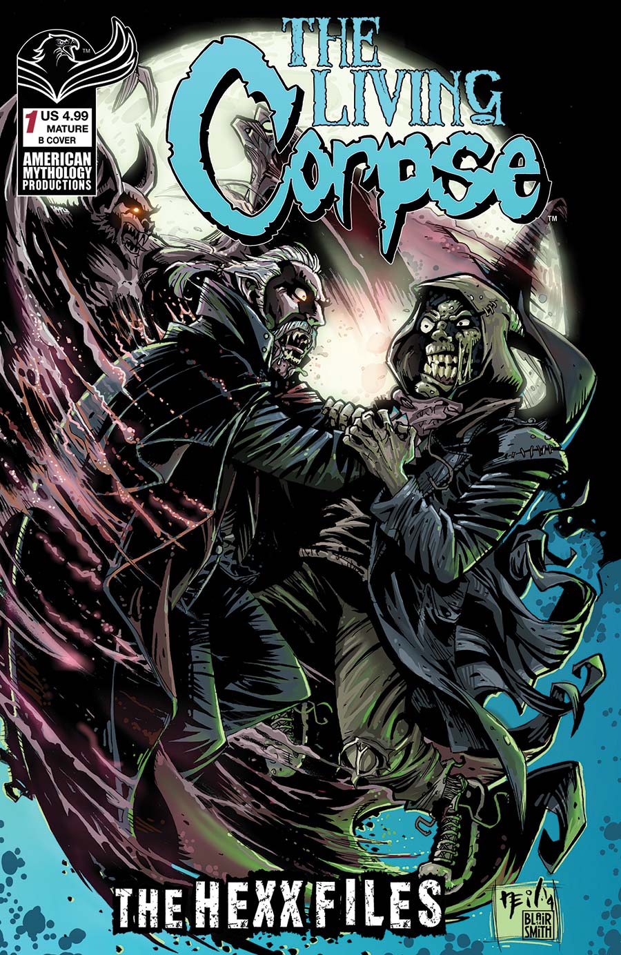Living Corpse Hexx Files #1 Cover B Variant Neil Vokes Cover