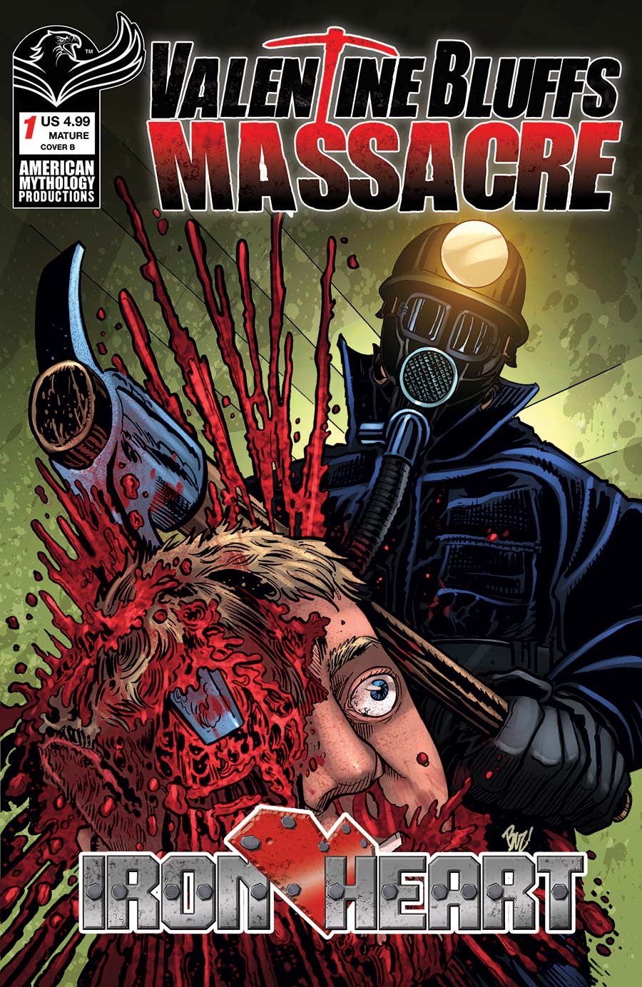 Valentine Bluffs Massacre Iron Heart #1 Cover B Variant Buz Hasson Cover