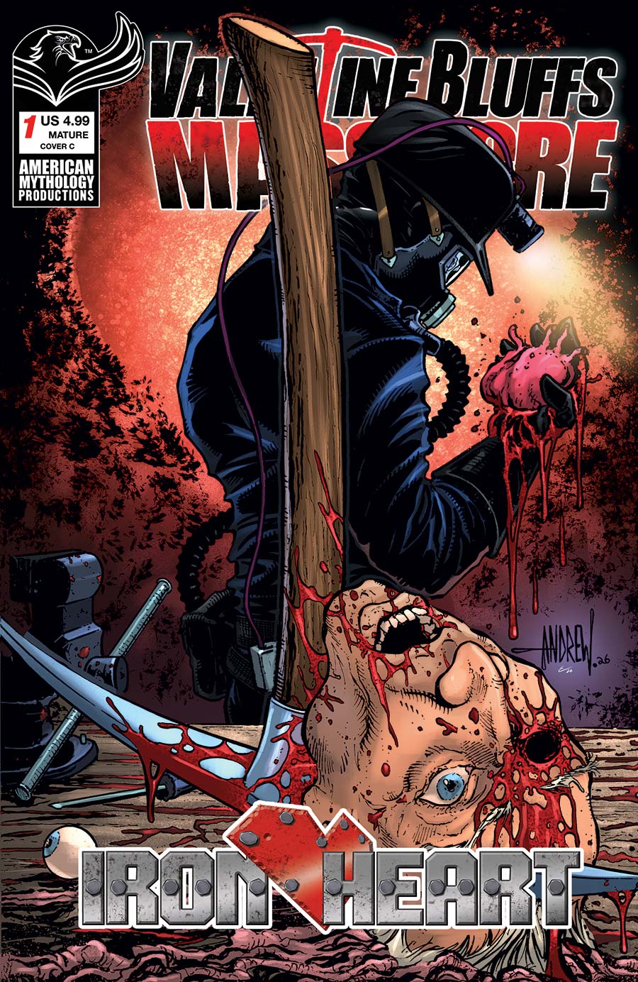 Valentine Bluffs Massacre Iron Heart #1 Cover C Variant Andrew Mangum Cover