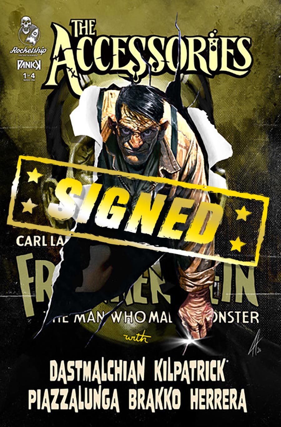 Accessories #1 Cover E Variant Joel Herrera Cover Signed By David Dastmalchian & Leah Kilpatrick (Limit 1 Per Customer)