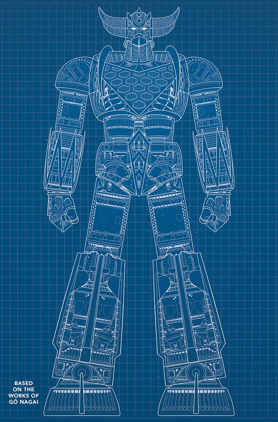 UFO Robot Grendizer #1 Cover E Variant Denis Bajram Brice Cossu Alexis Sentenac & Yoann Guillo UFO Robot Blueprint Cover
