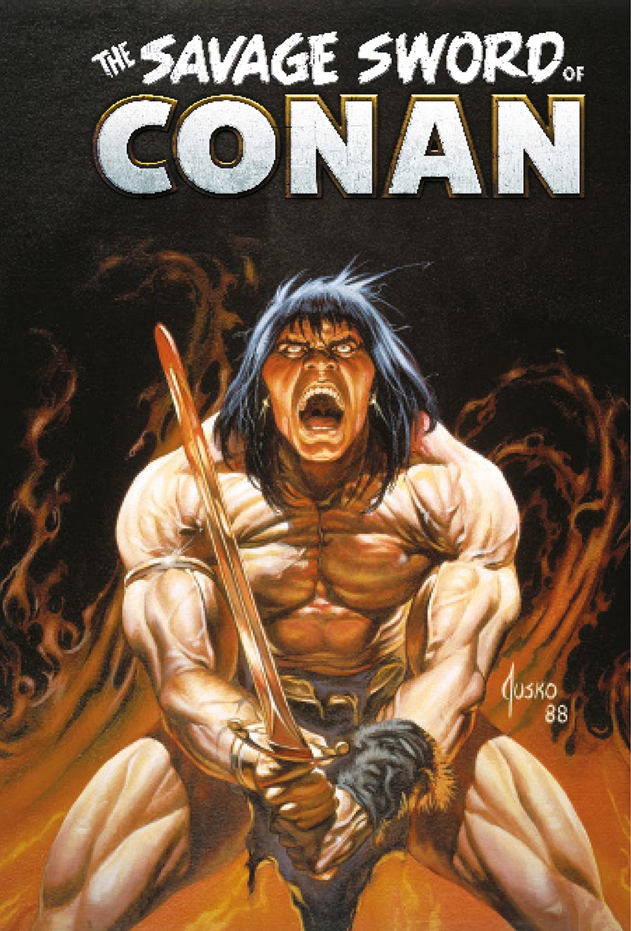 Savage Sword Of Conan The Original Comics Omnibus Vol 12 HC Book Market Joe Jusko Cover
