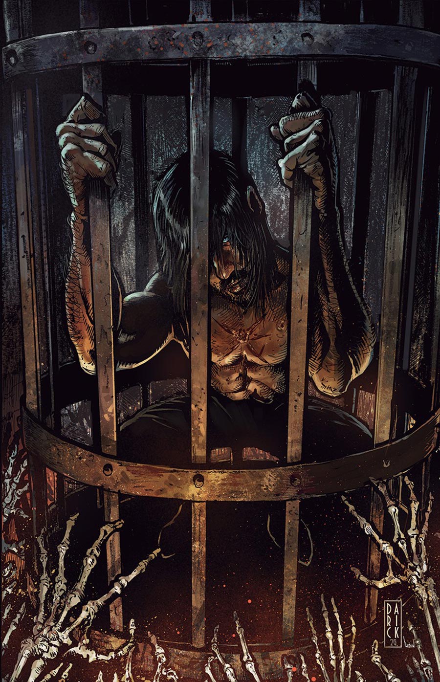 Dead Acre Black Badge #2 Cover F Variant Darick Robertson Foil Virgin Cover