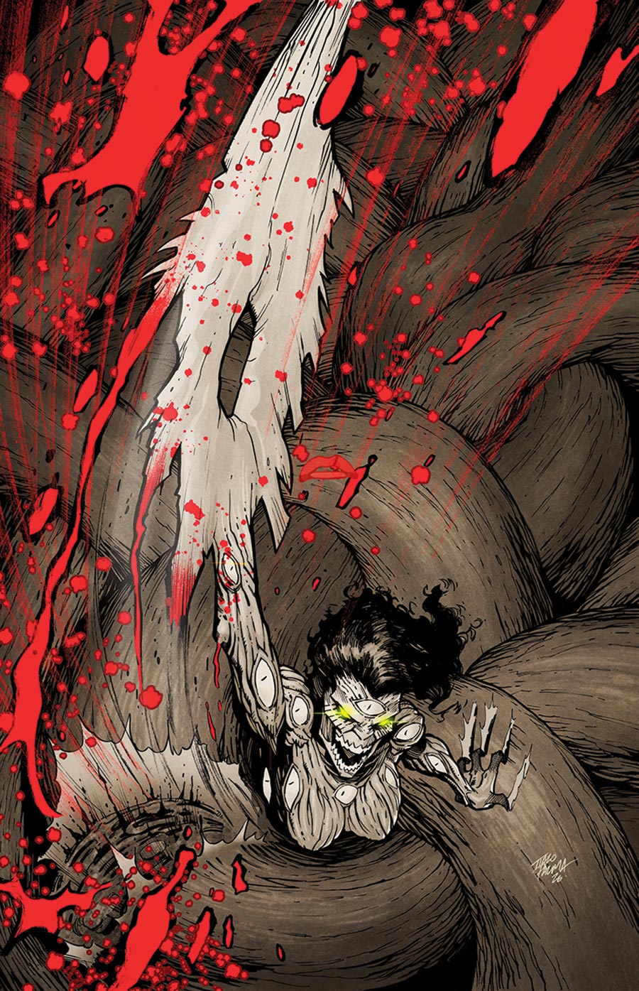 Excommunicated #4 Cover D Incentive Tiago Palma Black & White Virgin Cover