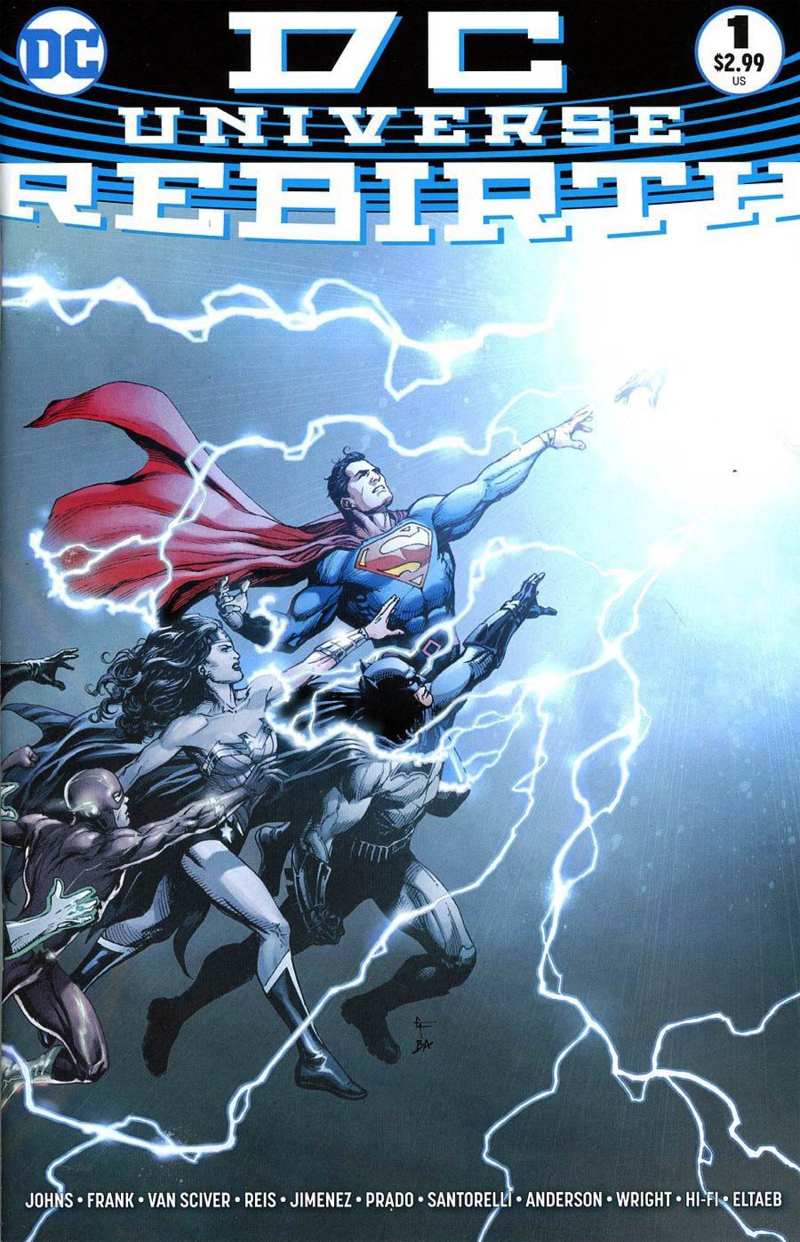 DC Universe Rebirth Special #1 Cover M 1st Ptg Regular Gary Frank Cover Signed By Geoff Johns No COA