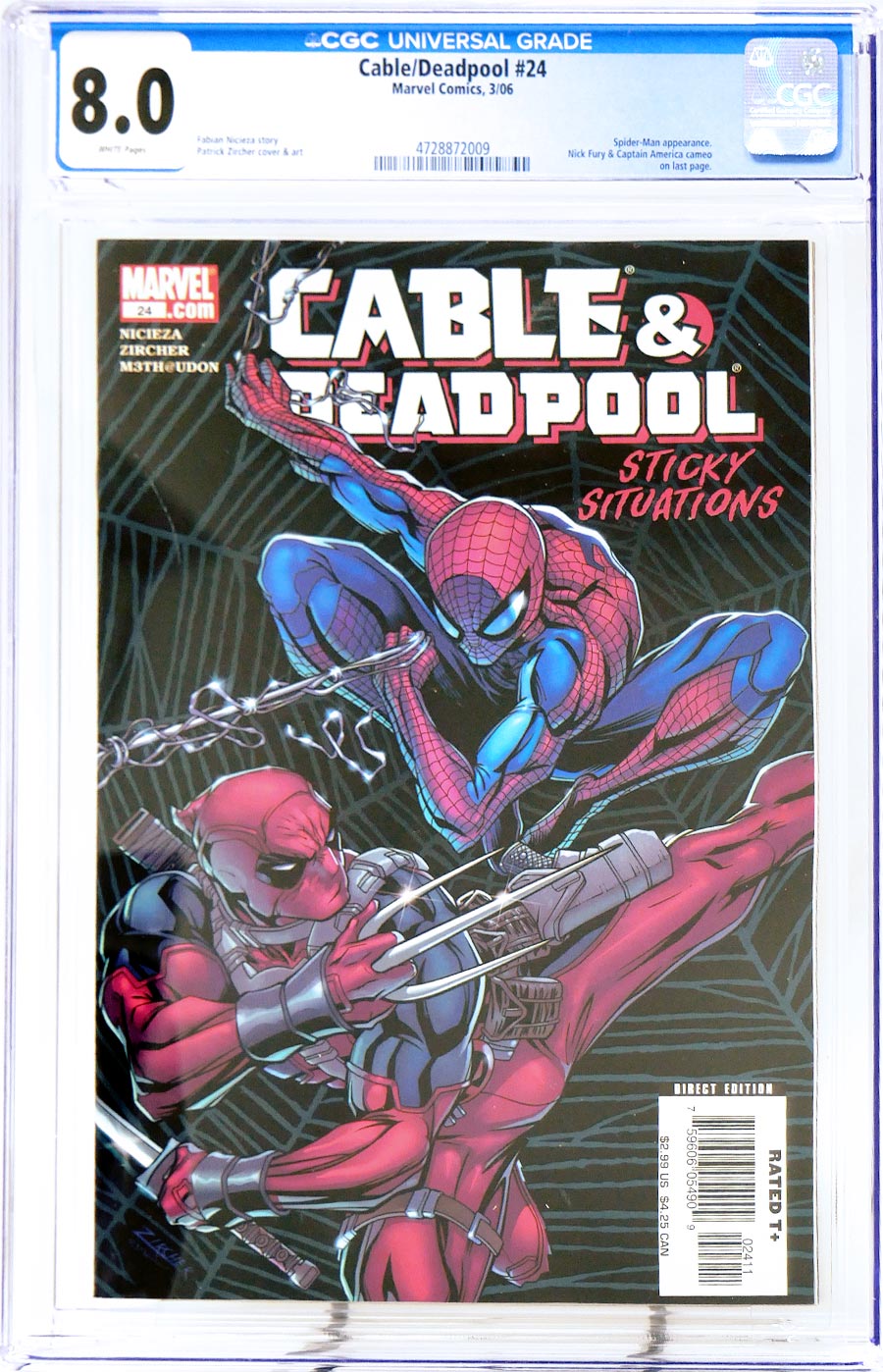 Cable Deadpool #24 Cover B CGC 8.0