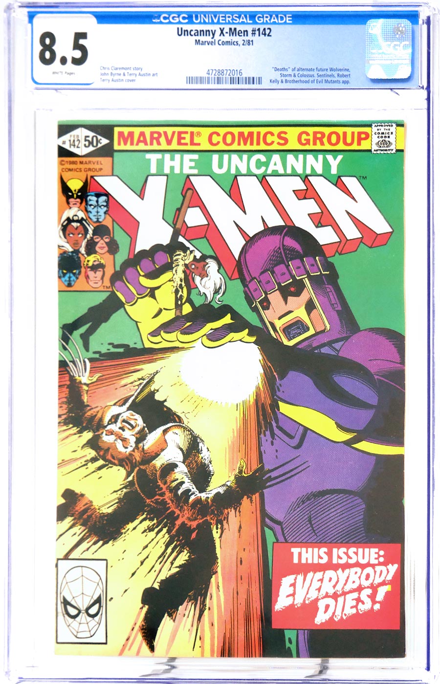 Uncanny X-Men #142 Cover G CGC 8.5