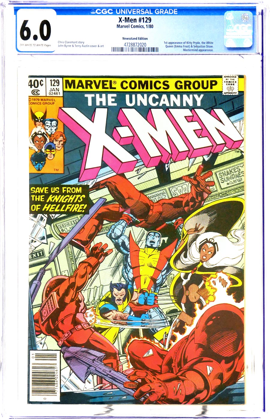 X-Men Vol 1 #129 Cover G CGC 6.0