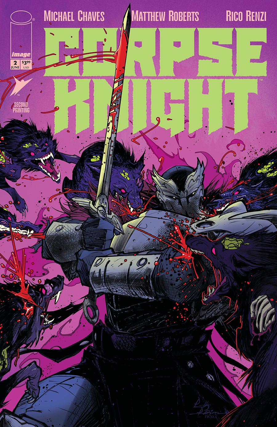 Corpse Knight #2 Cover F 2nd Ptg