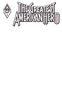 Greatest American Hero Vol 2 #1 Cover E Variant Blank Cover