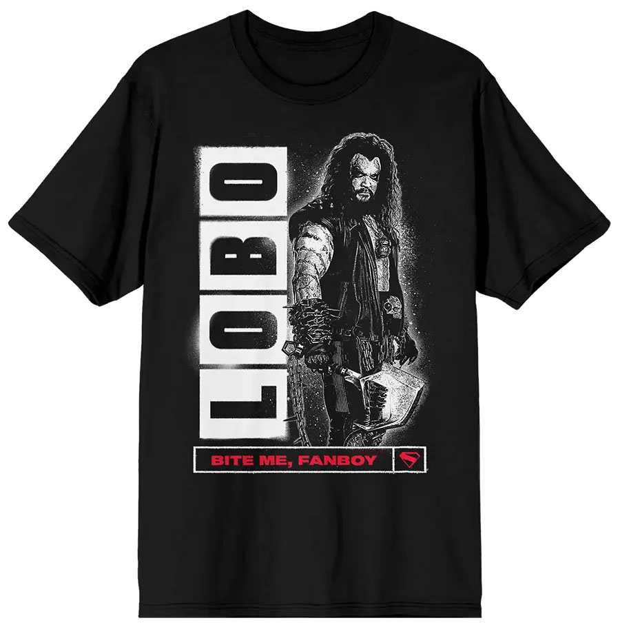 Supergirl Movie 2026 Lobo Bite Me Fanboy Mens Black T-Shirt Large